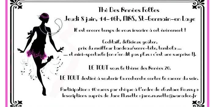 Thé des Années Folles - Roaring Twenties' Tea - ouvert à toutes les adhérentes